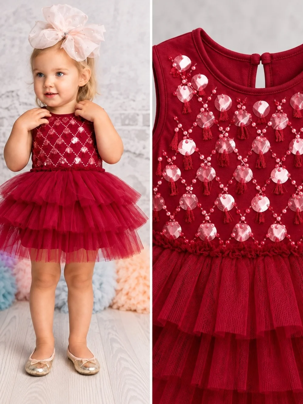 Tutu Du Monde Bébé Regalia Tutu Dress Beaujolais 6-12M NWT